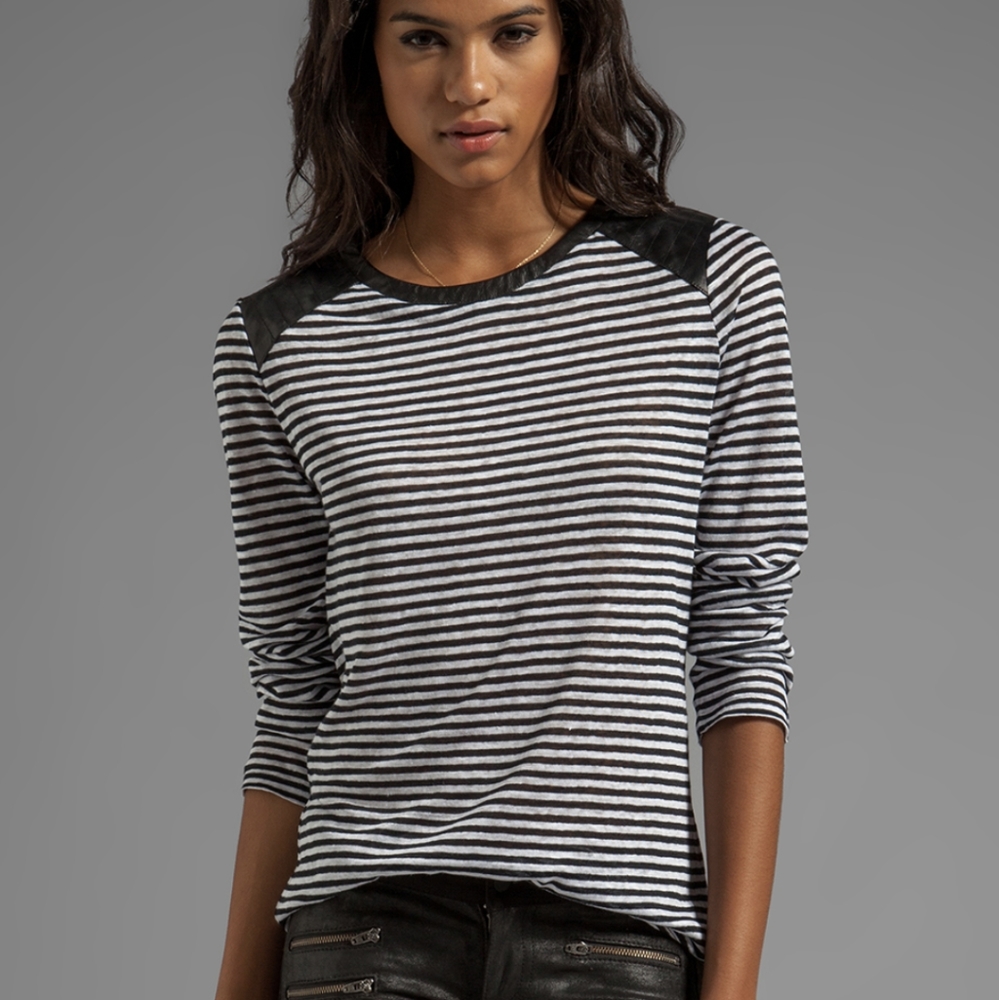 Revolve Townsen Seattle Linen Striped Top